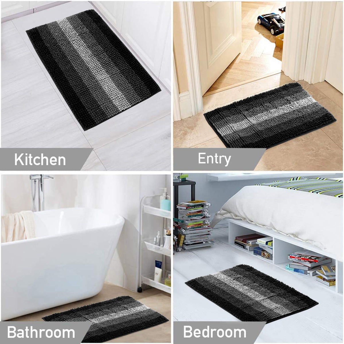 Super Soft Machine Washable Bathroom Floor Mats