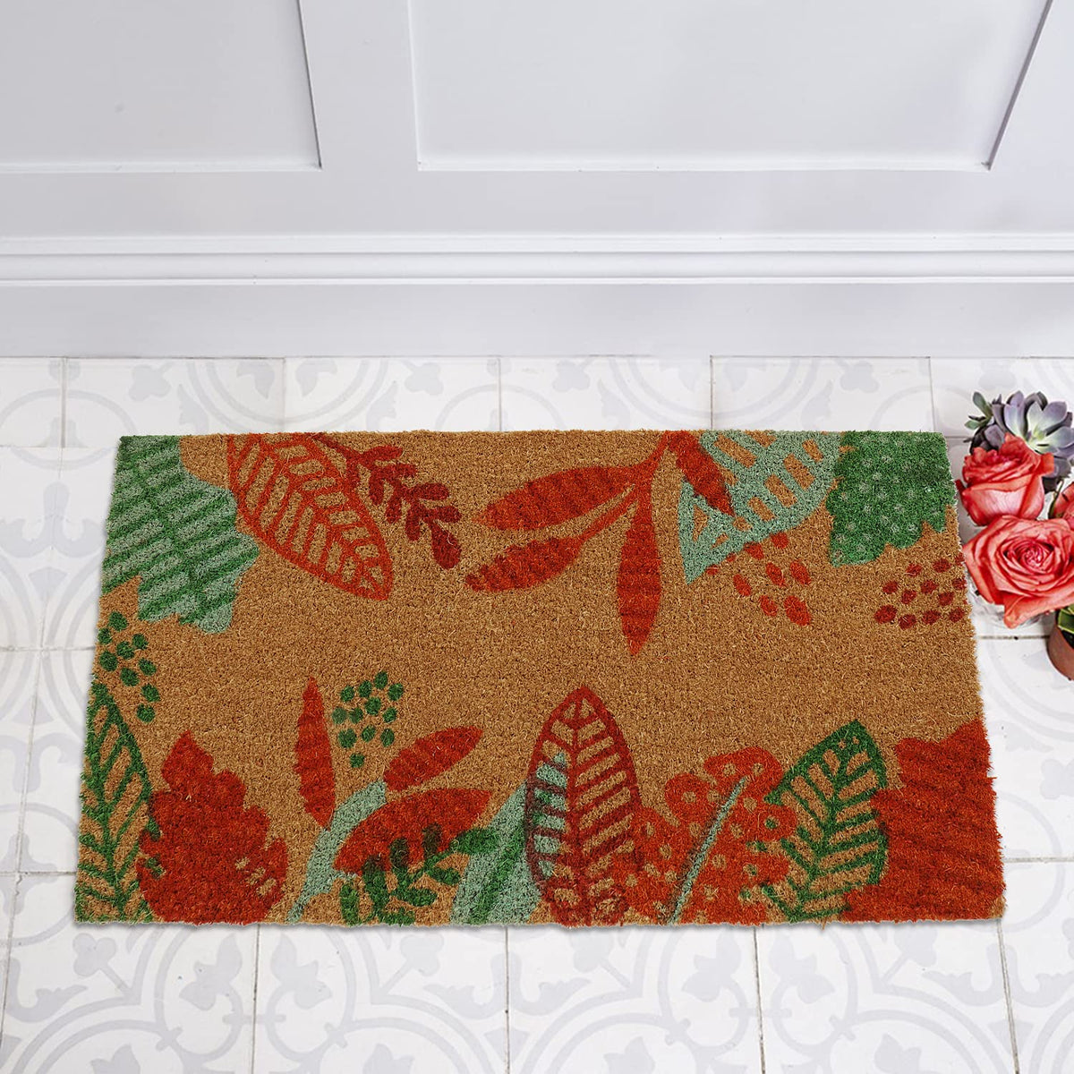 Coir Entrance Door Mat with Anti-Slip PVC Backing
