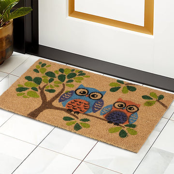 Large 45x75 Natural Coconut Coir Inside Outside Mats for Entrance Main Door Mat, Multicolor