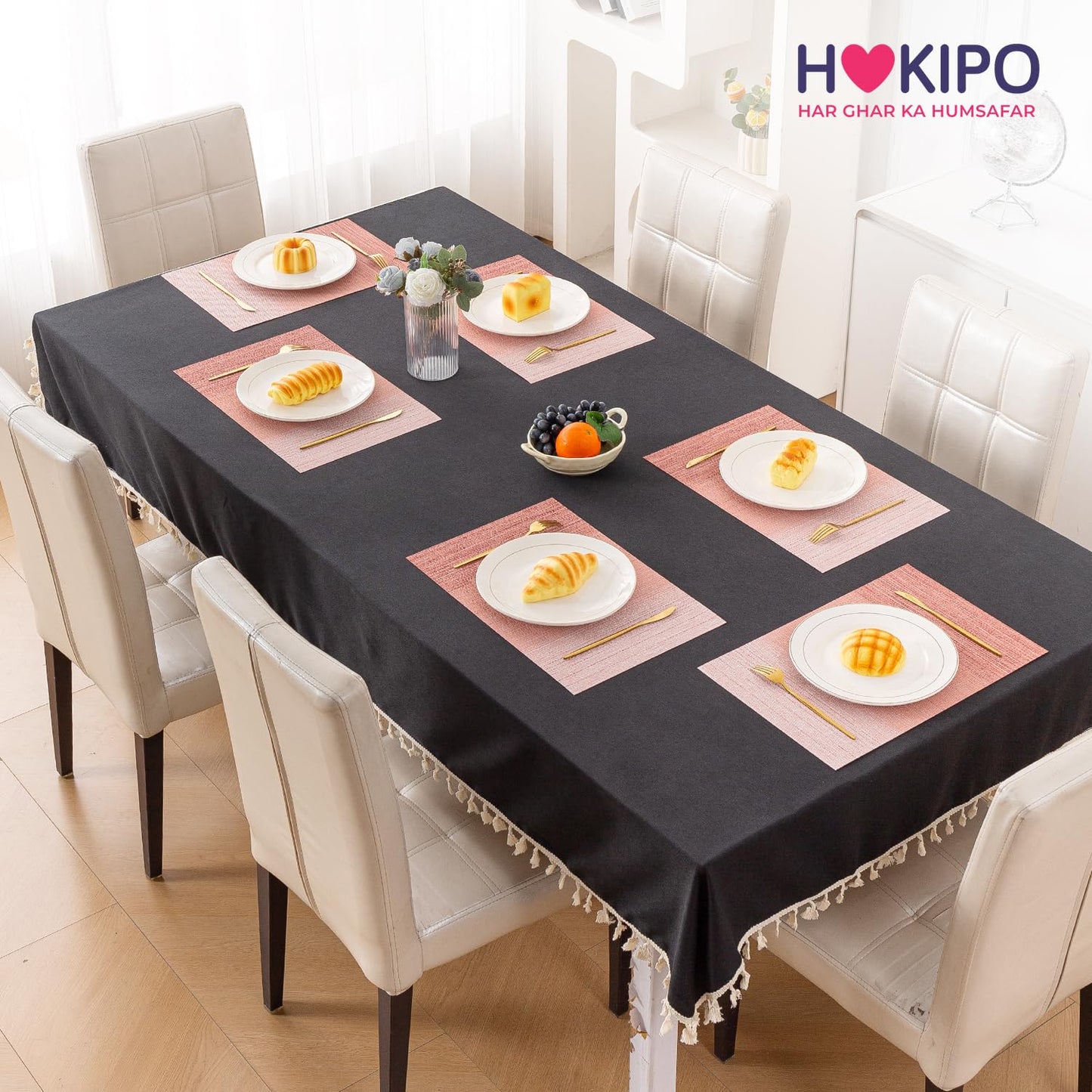 GradientHue PVC Mats for Dining Table - Sunset Glow