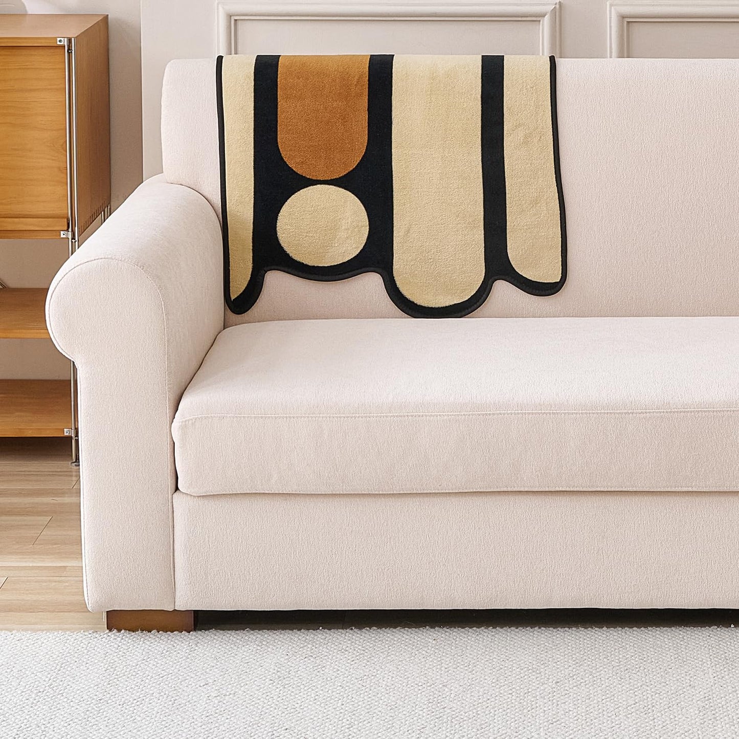 Moderna Curves All Season Sofa Cover Mat, Oyster Beige
