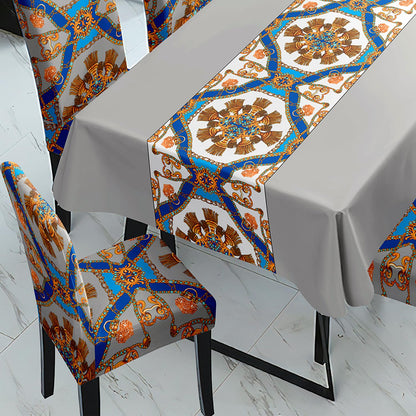 Grey Dining Table Cover with Chair Covers | 4/6 Seater