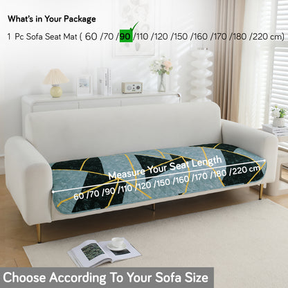 HOKIPO Water Repellent + Waterproof Quilted Sofa Mats, Multicolor Abstract Geometry