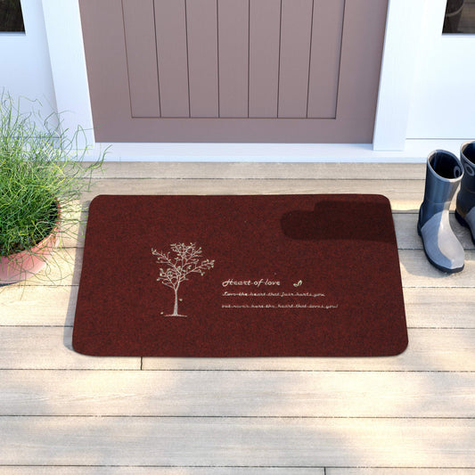 Rubber Back Dirt Trapper Inside Outside Main Door Mats for Entrance Big Size, 45 x 70 cm - Maroon