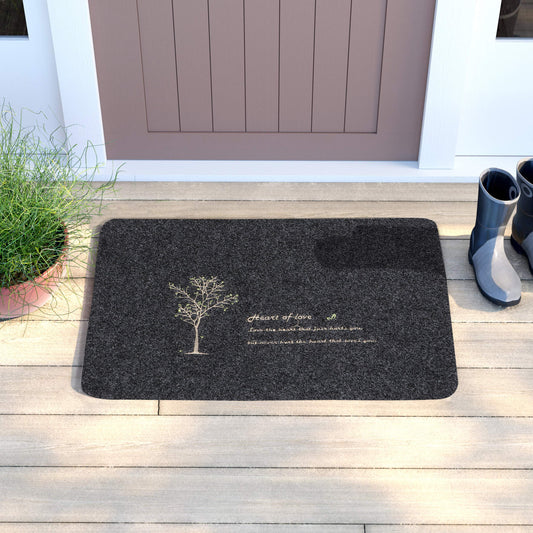Rubber Back Dirt Trapper Inside Outside Main Door Mats for Entrance Big Size, 45 x 70 cm, Grey
