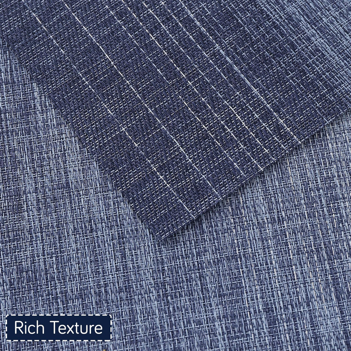 GradientHue PVC Mats for Dining Table - Ocean Hue