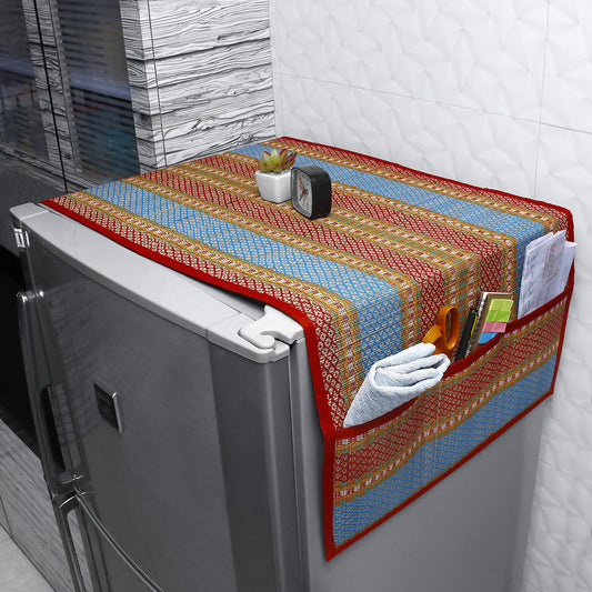 Buy Red Refrigerator top cover online at HOKIPO