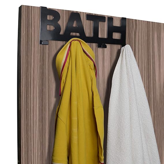 Buy Black Metal Over The Door Hanging Hooks for Clothes | HOKIPO