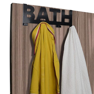 Buy Black Metal Over The Door Hanging Hooks for Clothes | HOKIPO