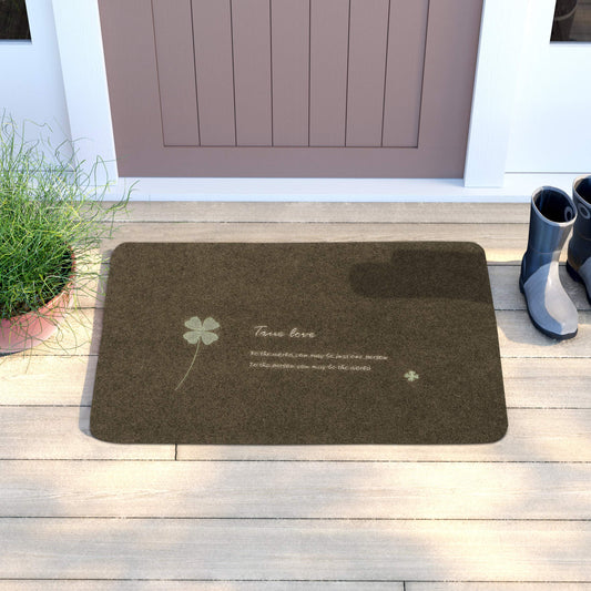 Rubber Back Dirt Trapper Inside Outside Main Door Mats for Entrance Big Size, 45 x 70 cm, Brown