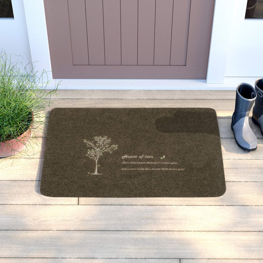 Antislip Rubber Back Dirt Trapper Inside Outside Main Door Mats for Entrance Big Size, 45 x 70 cm - Brown