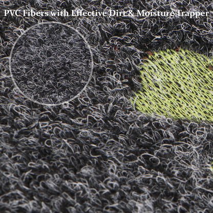 Antislip Rubber Back Dirt Trapper Inside Outside Main Door Mats for Entrance Big Size, 45 x 70 cm, Grey