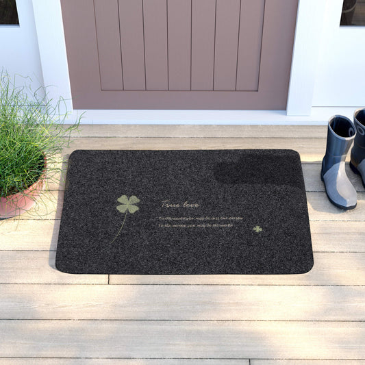 Antislip Rubber Back Dirt Trapper Inside Outside Main Door Mats for Entrance Big Size, 45 x 70 cm, Grey