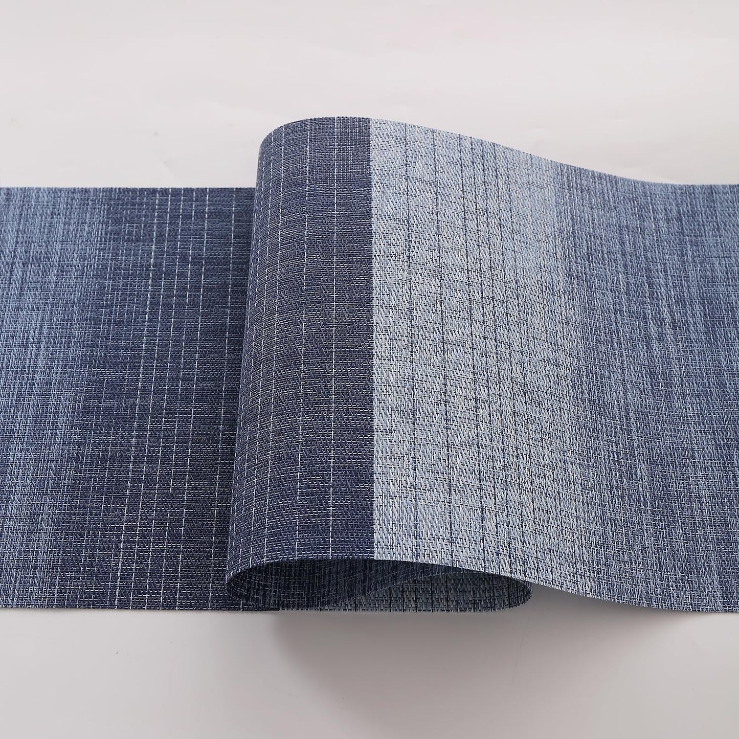 GradientHue PVC Mats for Dining Table - Ocean Hue