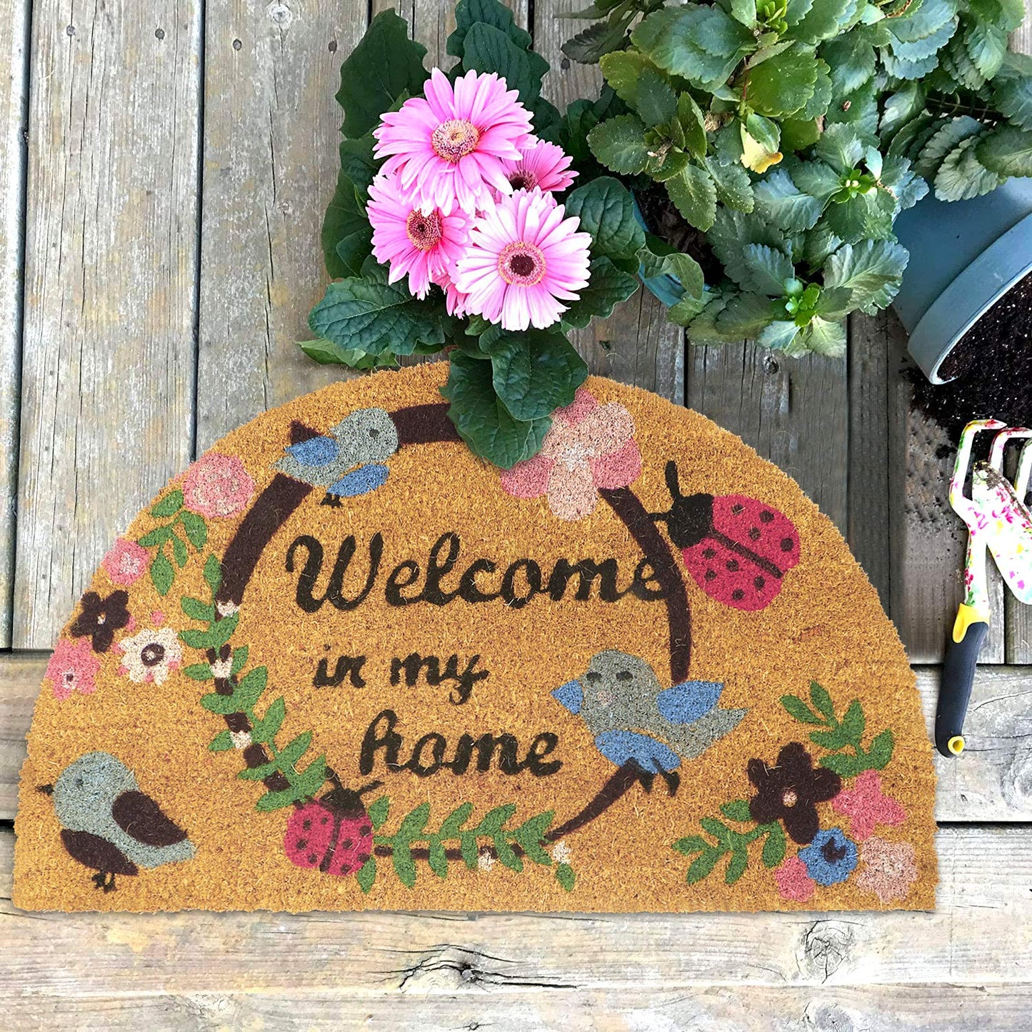 Large 45x75cm Coir Door Mats for Entrance Big Size Welcome Mat