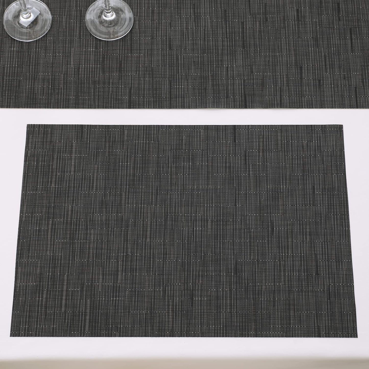 PVC Dining Table Mats, Black
