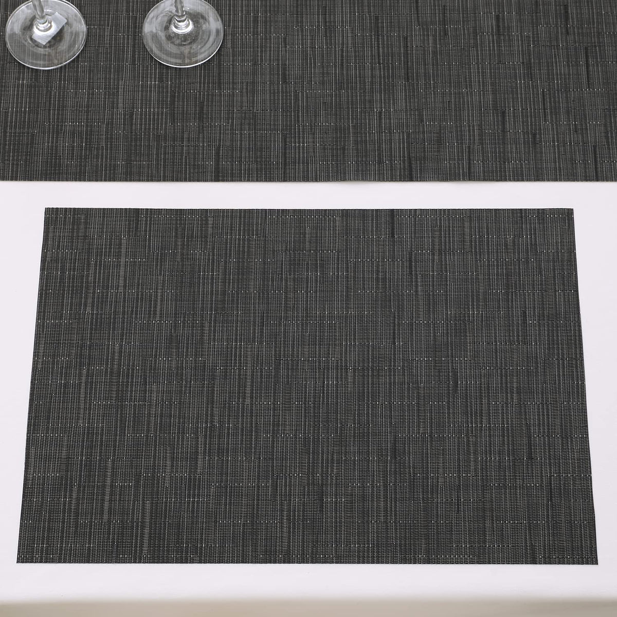 PVC Dining Table Mats, Black