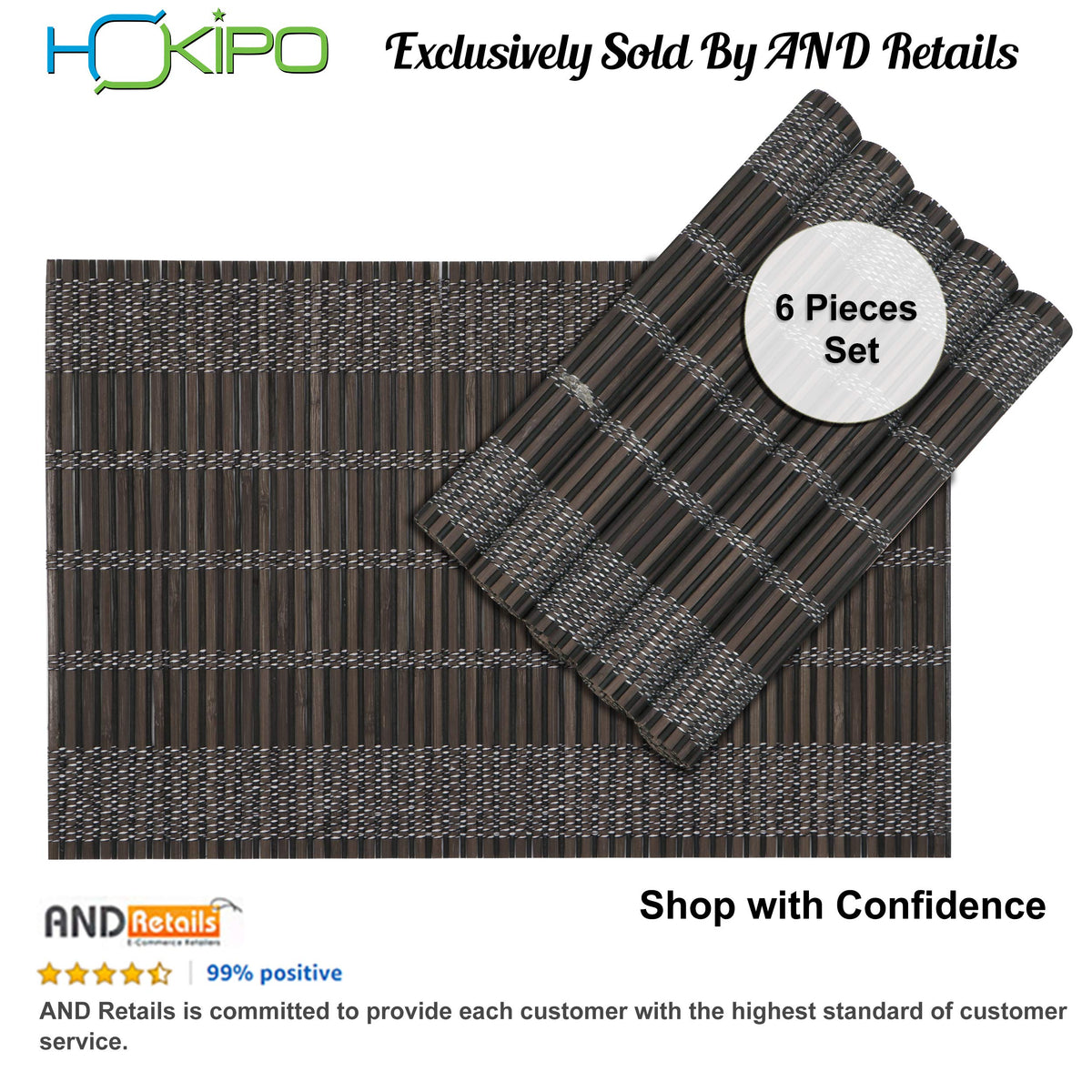 Buy Bamboo Table Mats set of 6