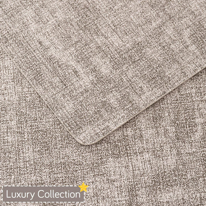 Modern Weaves Royal Luxe Faux Leather Mats for Dining Table - Fog Grey
