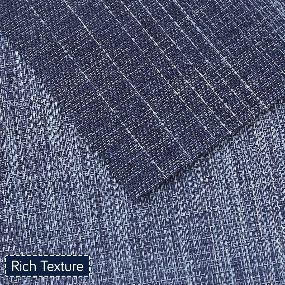 GradientHue PVC Mats for Dining Table - Ocean Hue
