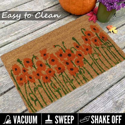 Coir Entrance Door Mat with Anti-Slip PVC Backing