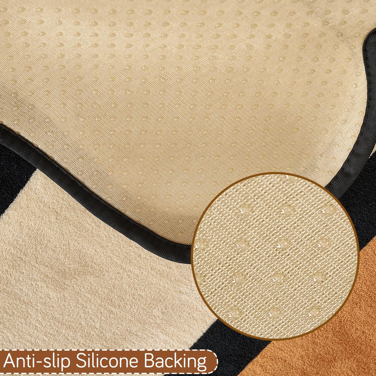 Moderna Curves L Shape Sofa Cover Seat Mat - Oyster Beige