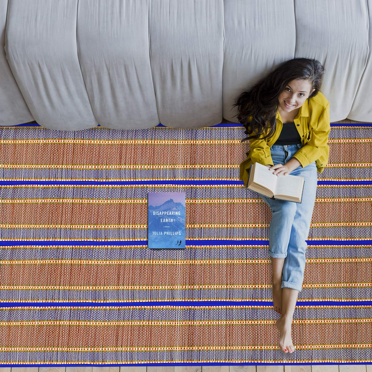 Blue Colour Chatai Mat | HOKIPO