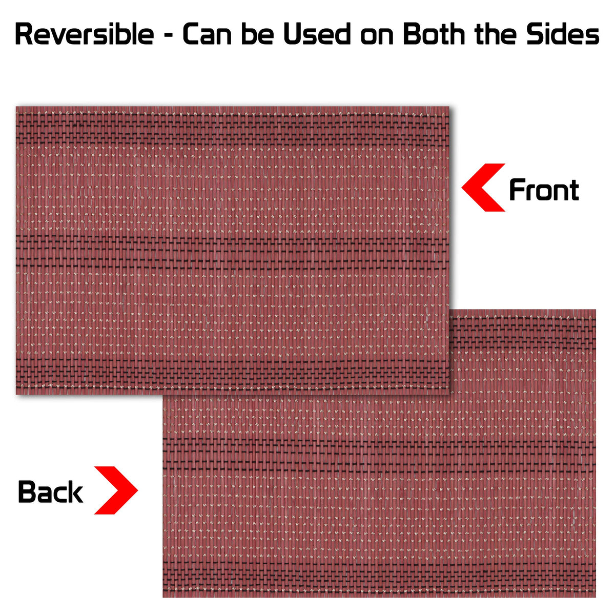 Buy reversible bamboo table mats | Hokipo
