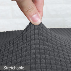 Stretchable Jacquard Elastic Gaming Chair Cover, Dark Grey