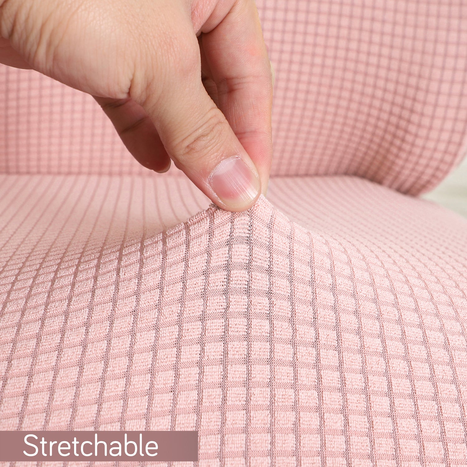 Stretchable Jacquard Elastic Gaming Chair Cover, Pink