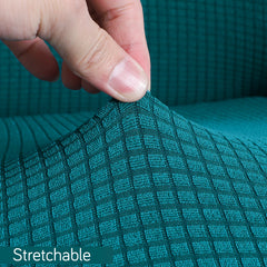 Stretchable Jacquard Elastic Gaming Chair Cover, Teal