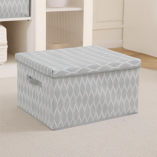 Foldable Cloth Storage Box | Wardrobe Organizer with Lid