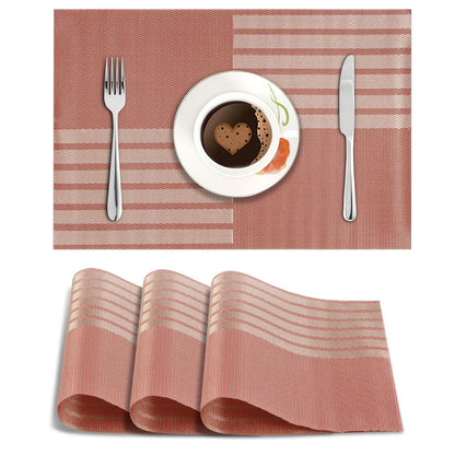 PVC Dining Table Mats, Red