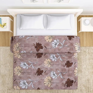 AC Bedsheet for Double Bed, Cedar Brown Calandeula - HOKIPO | Har Ghar ka Humsafar