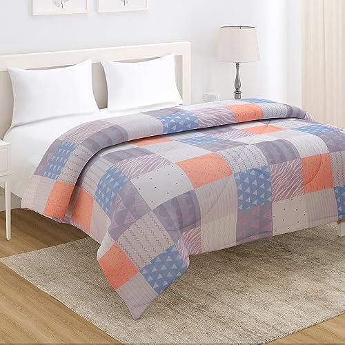 AC Comforter and Bedding Set for Double Bed, Fossil Grey Multi Pattern - HOKIPO | Har Ghar ka Humsafar