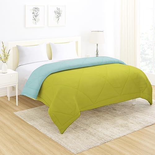 AC Comforter and Bedding Set for Double Bed, Lime Green & Sky Blue - HOKIPO | Har Ghar ka Humsafar