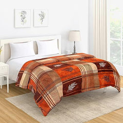 AC Comforter and Bedding Set for Double Bed, Marmalade Orange Fraxinus Leaves - HOKIPO | Har Ghar ka Humsafar