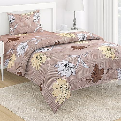 AC Comforter and Bedding Set for Single Bed, Cedar Brown Calandeula - HOKIPO | Har Ghar ka Humsafar