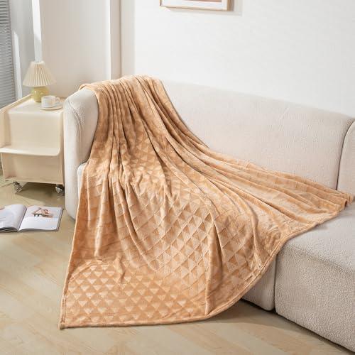 AC Fleece Blanket Queen, Beige - HOKIPO | Har Ghar ka Humsafar