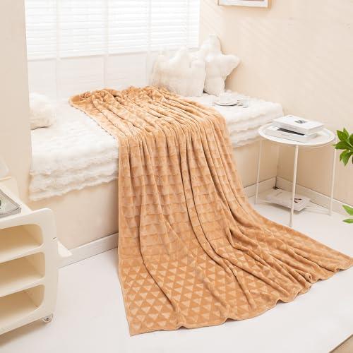 AC Fleece Blanket Queen, Beige - HOKIPO | Har Ghar ka Humsafar