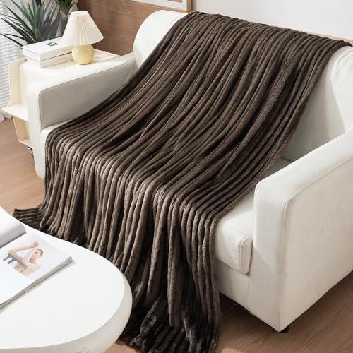 Buy Copper Striped Luxury Blanket | HOKIPO
