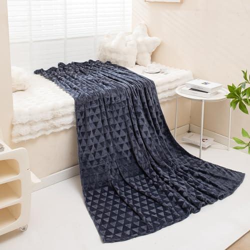 Dark Grey Colour Luxury Blanket | HOKIPO
