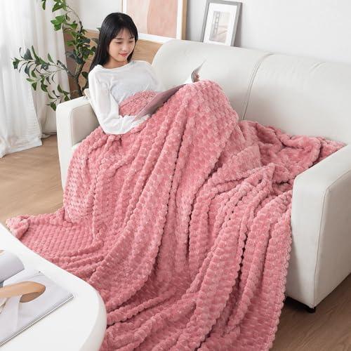 AC Fleece Blanket Queen, Pink - HOKIPO | Har Ghar ka Humsafar