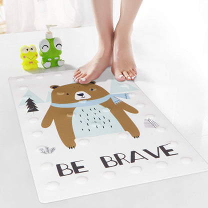 Anti Slip Mats for Baby Bathtub and Kids Shower Area, 40x70 cm, Bear - HOKIPO | Har Ghar ka Humsafar