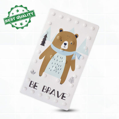 Anti Slip Mats for Baby Bathtub and Kids Shower Area, 40x70 cm, Bear - HOKIPO | Har Ghar ka Humsafar