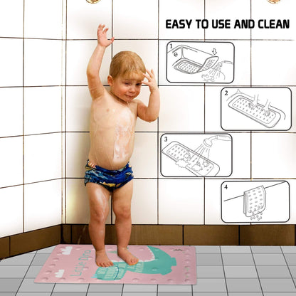 Anti Slip Mats for Baby Bathtub and Kids Shower Area, 40x70 cm, Dino - HOKIPO | Har Ghar ka Humsafar