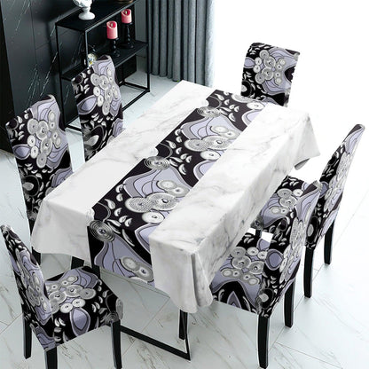 Dining Chair Cover 6 Seater - HOKIPO | Har Ghar ka Humsafar