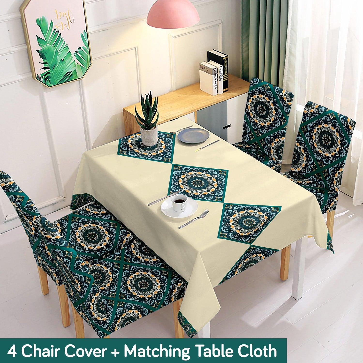 Buff Brown Dining Set Cover | 4/6 Seater - HOKIPO | Har Ghar ka Humsafar