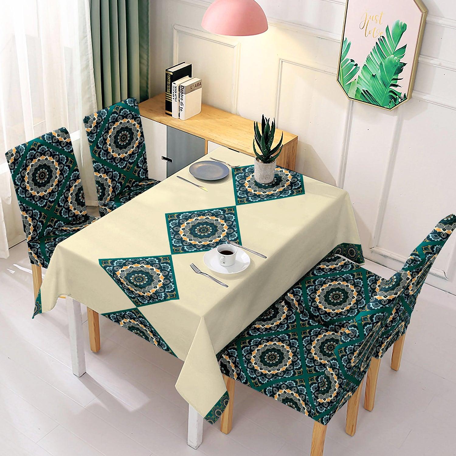 Buff Brown Dining Set Cover | 4/6 Seater - HOKIPO | Har Ghar ka Humsafar