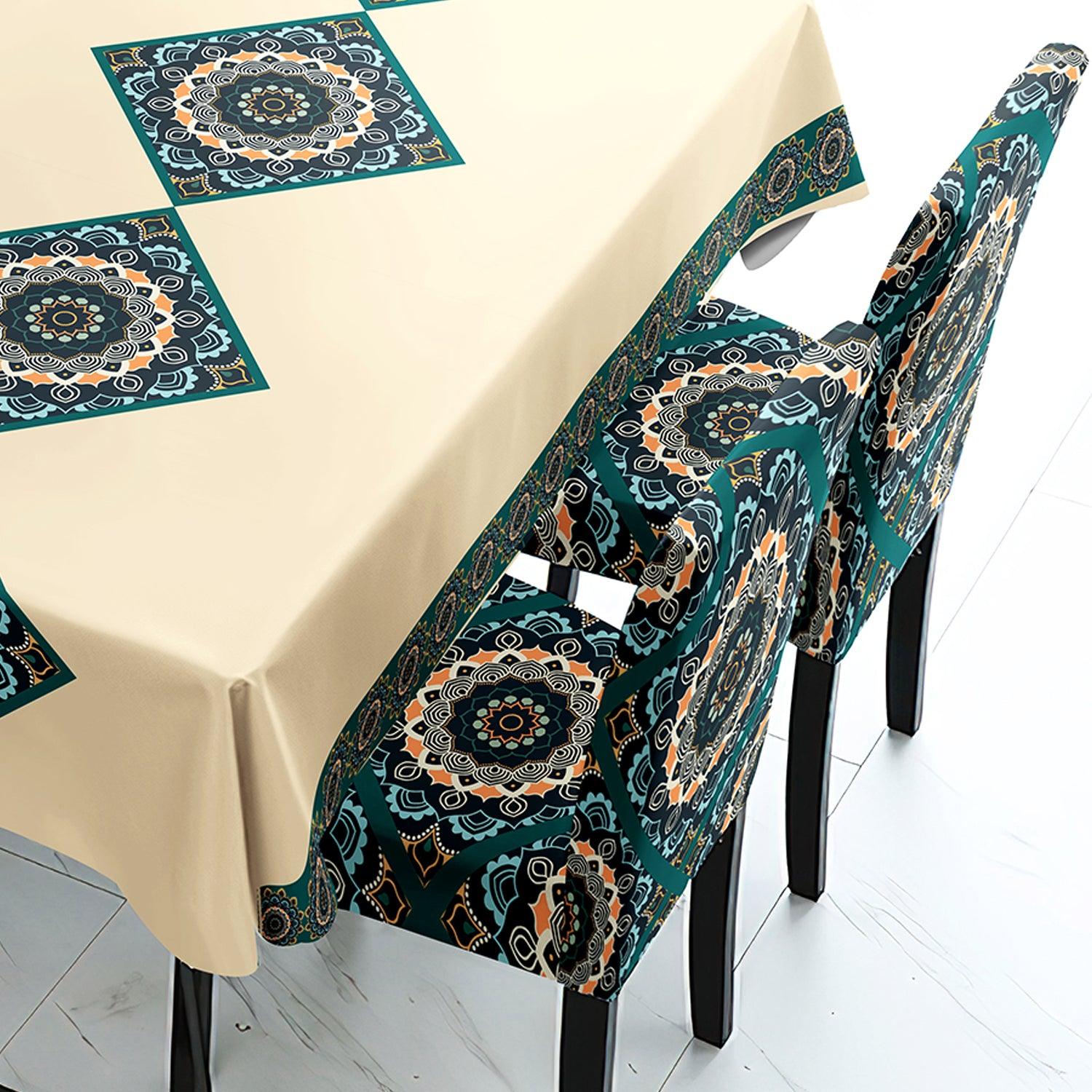 Buff Brown Dining Set Cover | 4/6 Seater - HOKIPO | Har Ghar ka Humsafar